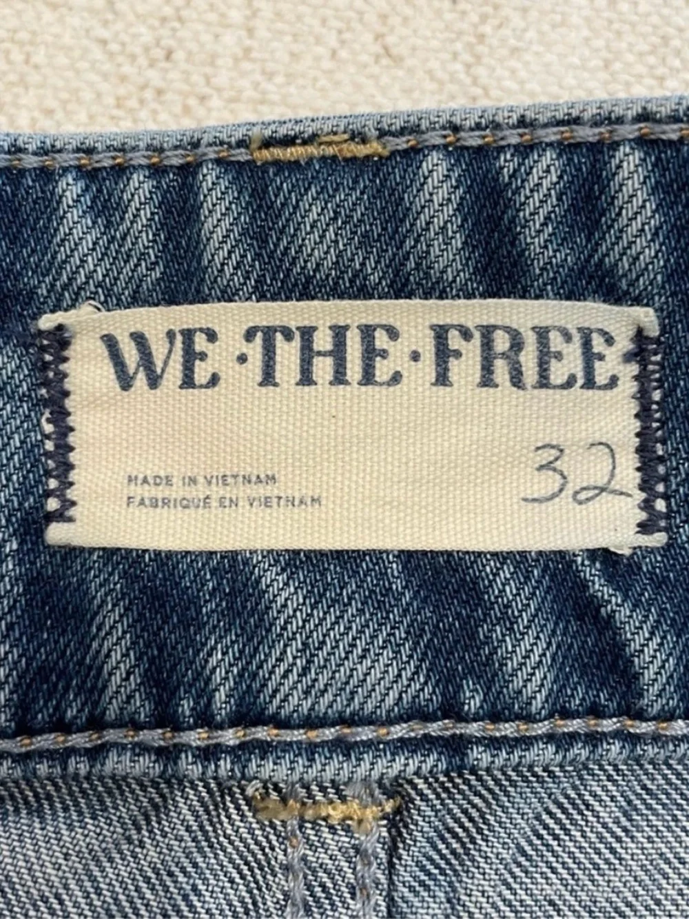 We The Free Madison Midi Long Denim Skirt 32 Front Split Indie Sleaze Streetwear